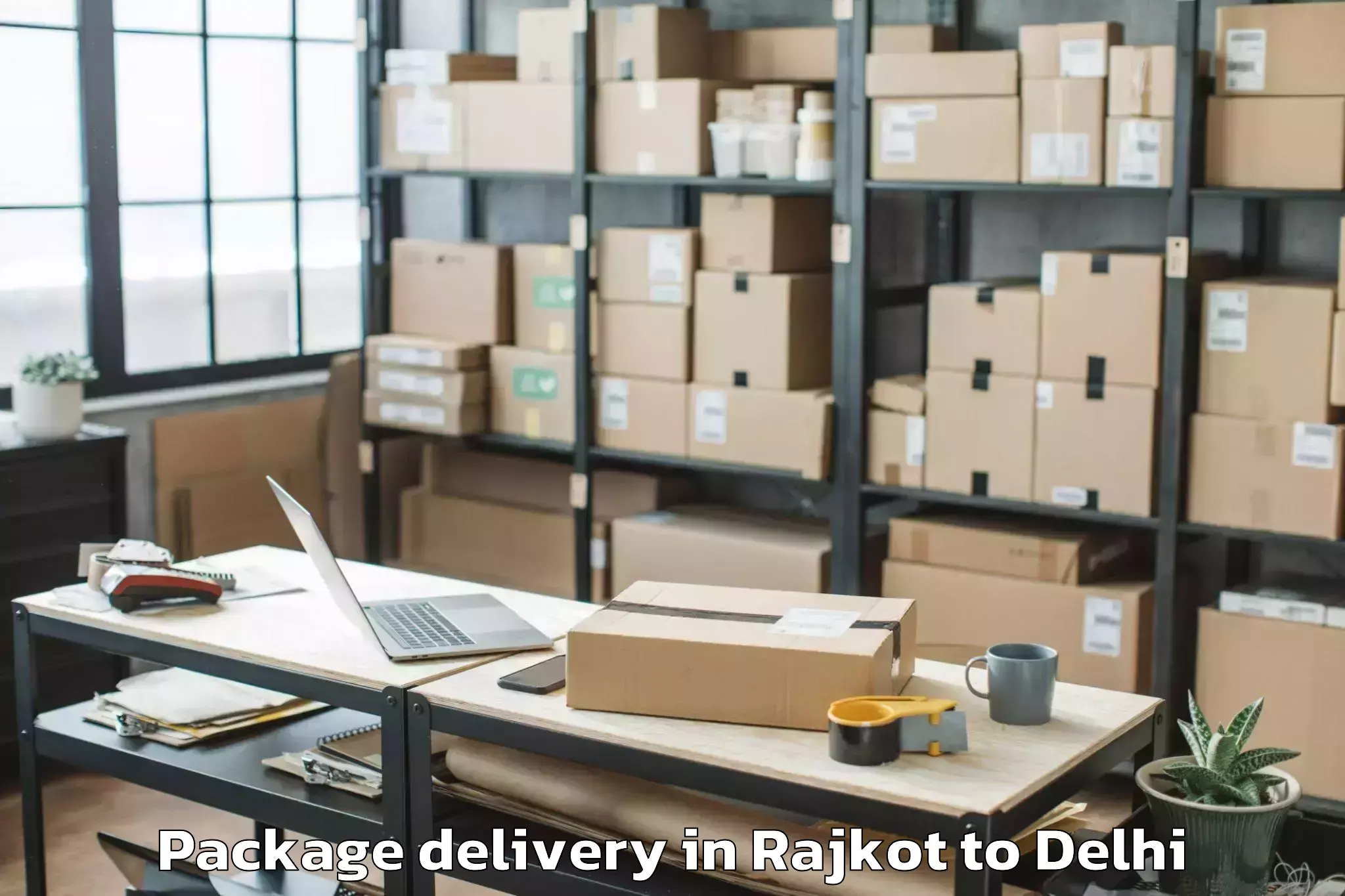 Book Your Rajkot to Indraprastha Institute Of Info Package Delivery Today